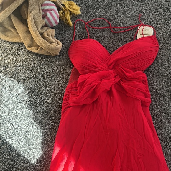 Red cache long pretty light dress - Picture 3 of 3